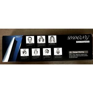 Mens 2‑in‑1 Beard Straightener & Hair Comb Ceramic Fast Heating All Hair Types